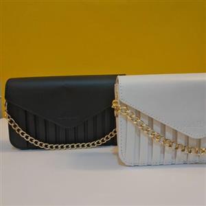 کیف چرم زنانه بند فلزی