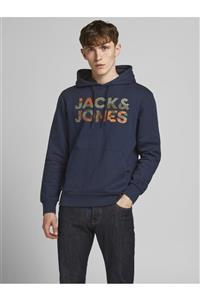 هودی مردانه سرمه ای جک اند جونز Jack & Jones (برند دانمارک) 