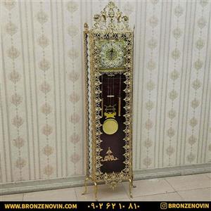 ساعت ایستاده برنز تخت مدل آفتابگردان کد 7431