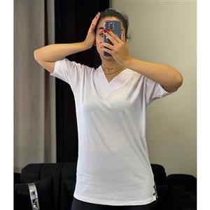 تیشرت یقه هفت زنانه سایز بزرگ