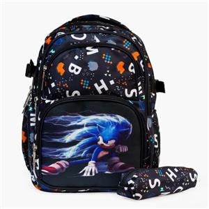 کوله پشتی بچه گانه (کیف مدرسه پسرانه) طرح ماریو و سونیک 2313  کد32