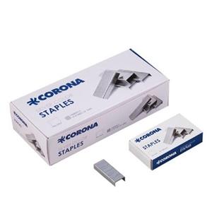 (فروش عمده)40000 عدد سوزن منگنه 24،6 کرونا corona مدل نقره ای(40 بسته 1000 تایی)