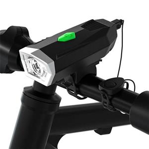 چراغ جلو شارژی بوق دار دوچرخه BIKE LIGHT QX-Q25