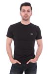 تی شرت مشکی یقه خدمه طرح چاپی مدل اسلیم فیت آستین کوتاه مردانه ونس Vans (برند آمریکا)