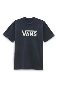 تی شرت آبی سرمه ای یقه خدمه طرح چاپی مدل ساده آستین کوتاه زنانه ونس Vans (برند آمریکا)