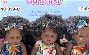 عروسک موزیکال می می سیاه پوست طرح نشسته مدل 339