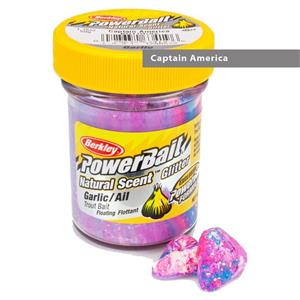 خمیر برکلی پاور بیت قزل آلا سیر ۱۲۹۰۵۷۳ Berkley PowerBait Natural Scent Garlic Captain America Trout Dough