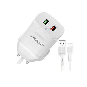 شارژر دیواری بلبری مدل BLB-207 با کابل همراه USB-C