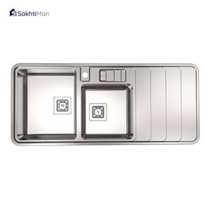 سینک ظرفشویی استیل البرز steelalborz مدل 856 توکار