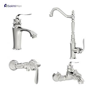 ست شیرآلات  برلیان مدل مهران کروم