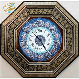ساعت خاتم کاری هشت گوش ستاره قطبی با صفحه میناکاری 