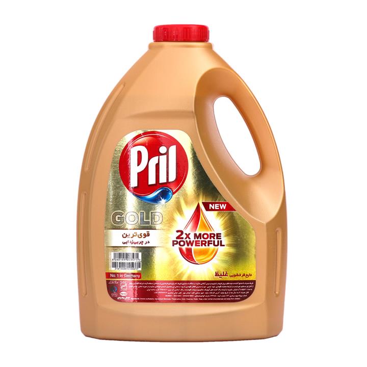 قیمت و خرید مایع ظرفشویی پریل طلایی Pril Gold 2x more powerful وزن 3750 گرم