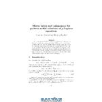 دانلود کتاب Morse index and uniqueness for positive radial solutions of p-Laplace equations