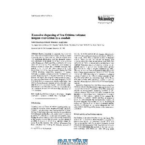 دانلود کتاب [Article] Excessive degassing of Izu-Oshima volcano: magma convection in a conduit