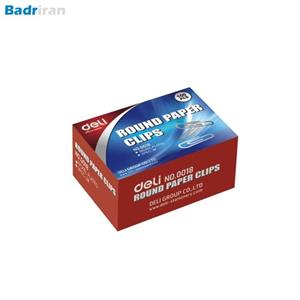 گیره کاغذ 0018 بسته 100 عددی دلی