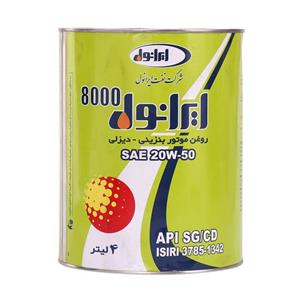 روغن موتور ایرانول 8000 4 لیتری