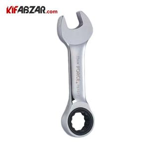 آچار یک سر تخت یک سر رینگ کوتاه جغجغه ای فورس مدل 757S سایز 9