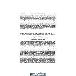 دانلود کتاب An Investigation of the Chemical Nature of Two Typical Enzymes Pancreatic and Malt Amylases