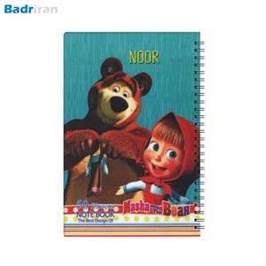 دفتر نقاشی سیمی 50 برگ جلد pp طرح دار نور