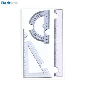 ست خط کش 3 تکه ای کریستالی R701