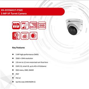 دوربین مداربسته هایک ویژن مدل DS-2CE56H1T-IT3ZE