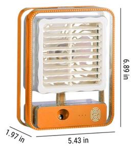 بخور سرد و پنکه شارژی پرتابل