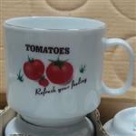 ست فنجان و نعلبکی طرح Tomato