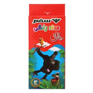 مداد رنگی 12 رنگ سفیر طرح گوریل