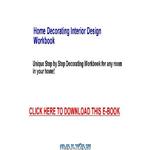 دانلود کتاب Home Decorating Interior Design Workbook - Unique Step by Step Decorating Workbook for any room in your home