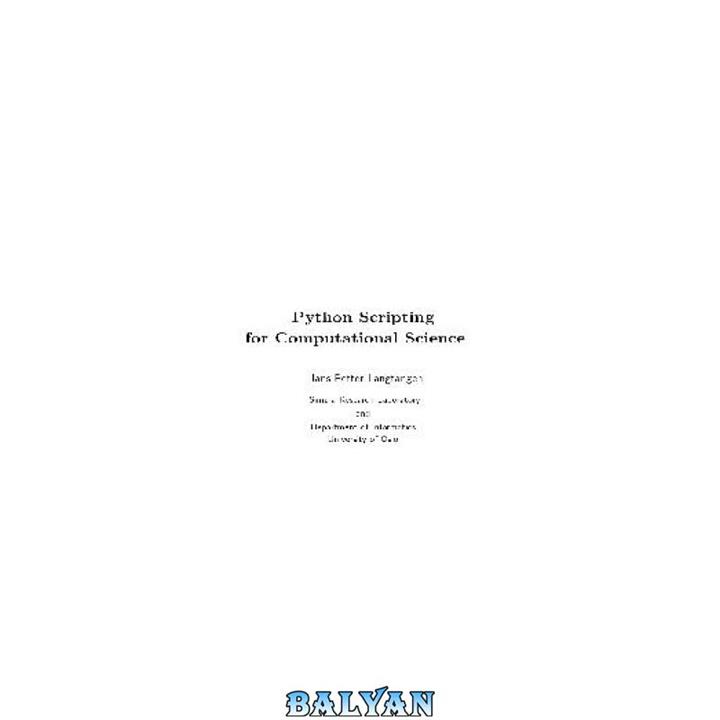 دانلود کتاب Langtangen Python Scripting for Computational Science