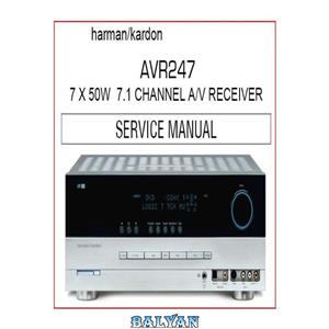 دانلود کتاب Service manual Harman-Kardon AVR247 