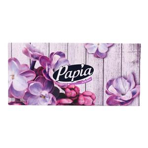 دستمال کاغذی پاپیا 100 برگ 2 لایه طرح زنبق Orchid Papia 100Tissue Paper 