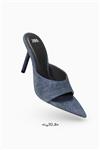 صندل اورجینال زنانه برند زارا Zara مدل DENIM SANDALS WITH POINTED TOE کد 3354/210