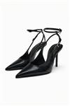 کفش پاشنه بلند اورجینال زنانه برند زارا Zara مدل ANIMAL PRINT HEELED SLINGBACKS کد 2212/210