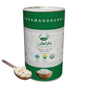 لوبیا سفید ارگانیک دارامان مقدار  900 گرمی Daraman Organic White Bean 0.9Kg