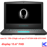 ALIENWARE-15R4 I7-8750H 16G 1TB 256G GTX1060-6G