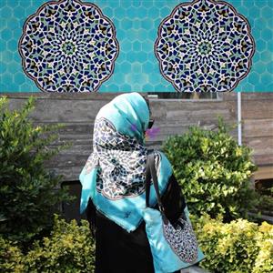 روسری نخی حوض نقاشی