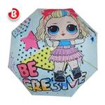 چتر بچه گانه تاشو اتوماتیک طرح عروسکی کد bray01