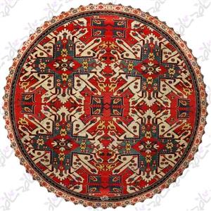 رومیزی مخمل گرد فرش ترنج
