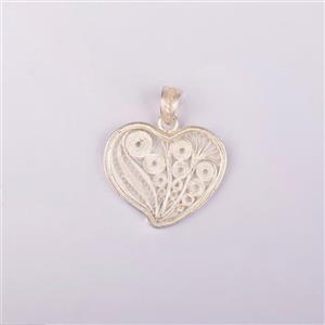 گردنبند ملیله قلب کد 084