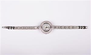 ساعت نقره جواهری صفحه گرد کد 0116