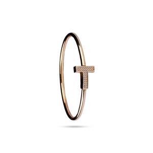 دستبند النگویی طلایی T کد 0169