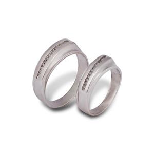 حلقه ست نقره مدل دیور کد 0190