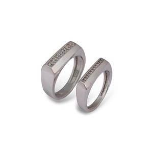 حلقه ست نقره مدل آلیورا کد 0195