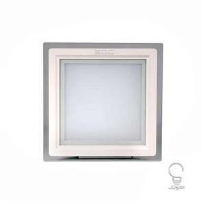 پنل LED مربع توکار شیشه خور 18 وات ای دی سی