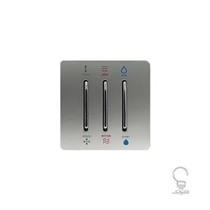 کلید کولر مدل کریستال نقره ای طوسی آسیا