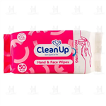 clean up Nourishing Hand And Face Wipes