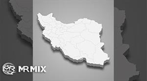 دانلود فایل لایه باز : وکتور نقشه سه بعدی ایران  iran map