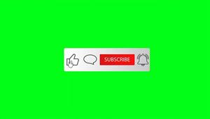 فوتیج پرده سبز دکمه سابسکرایب،اطلاع رسانی و لایک