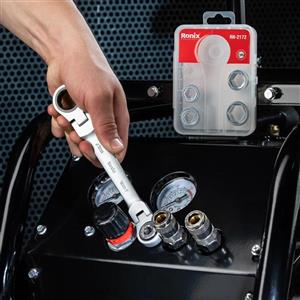 ست آچار جغجغه دسته تاشو رونیکس مدل Ronix RH-2172